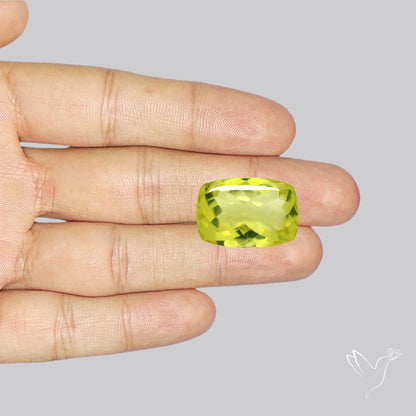 Buff Top Lemon Quartz AAA Clear Faceted Fine Cuts