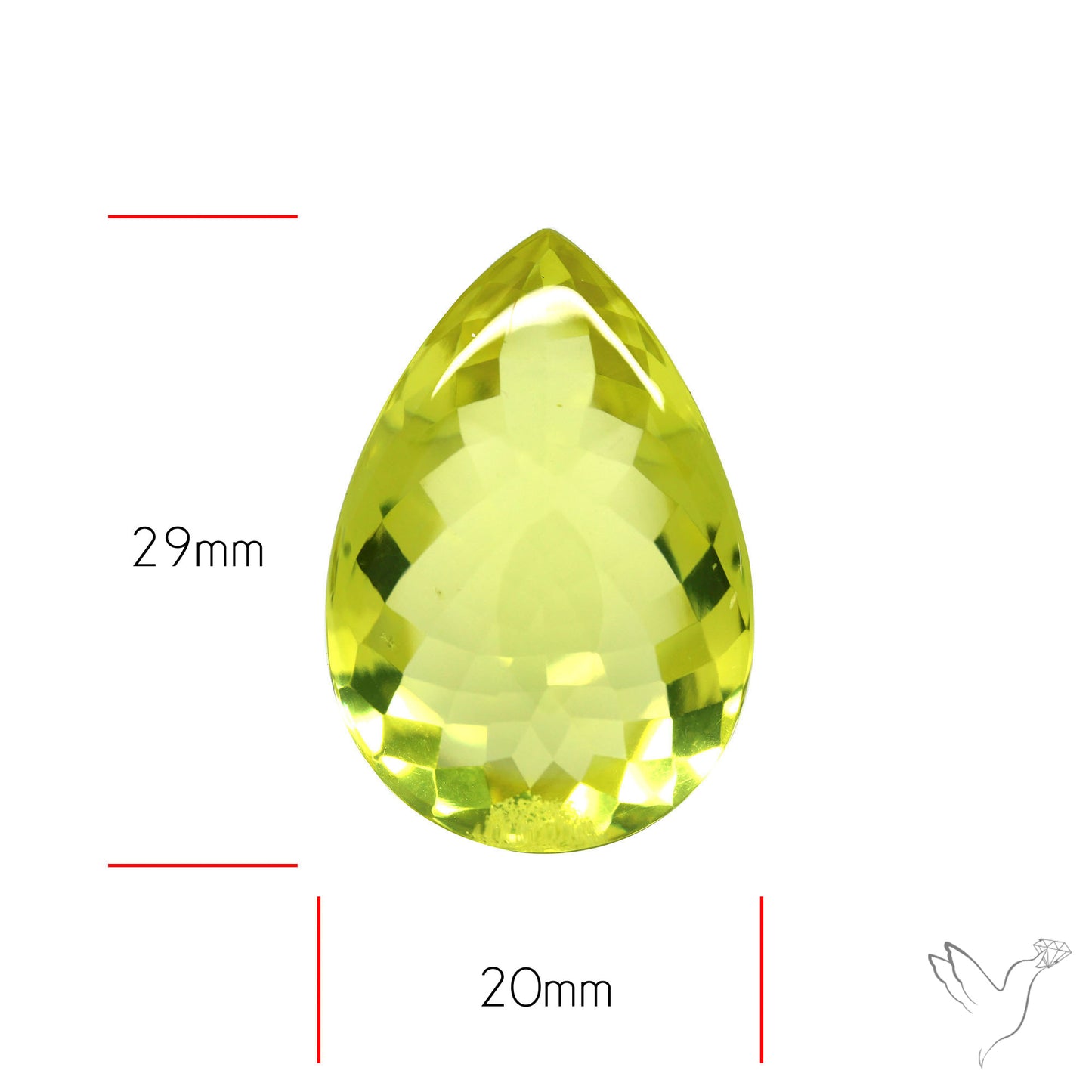 Buff Top Lemon Quartz AAA Clear Faceted Fine Cuts