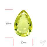 Buff Top Lemon Quartz AAA Clear Faceted Fine Cuts