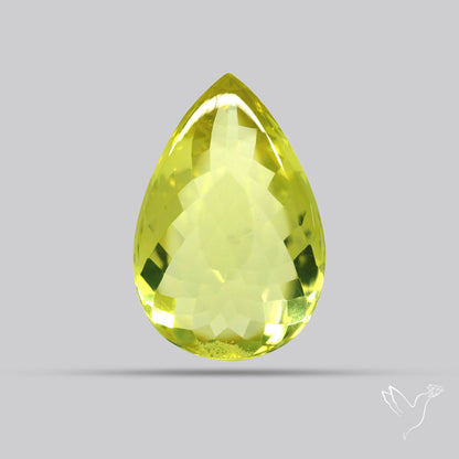 Buff Top Lemon Quartz AAA Clear Faceted Fine Cuts