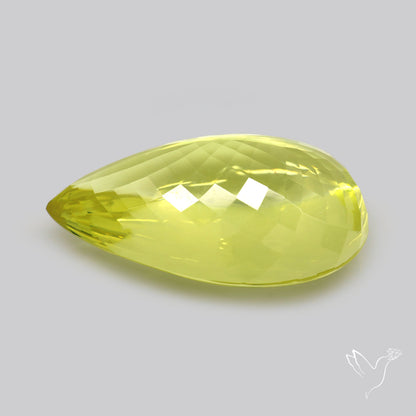 Buff Top Lemon Quartz AAA Clear Faceted Fine Cuts
