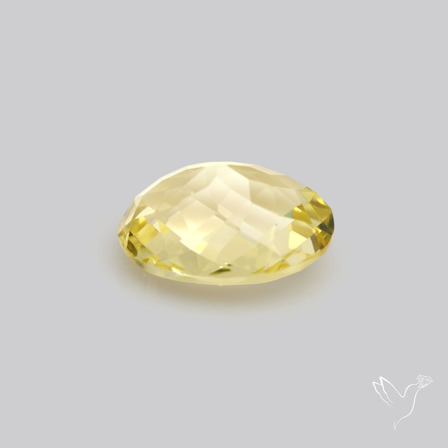 AAA Lemon Quartz Checker Faceted Clear