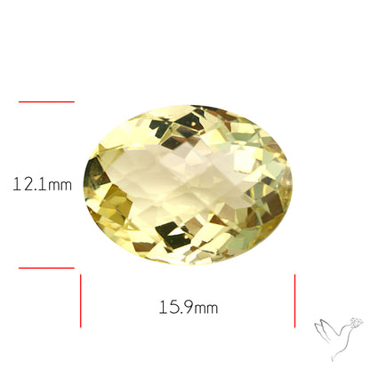 AAA Lemon Quartz Checker Faceted Clear