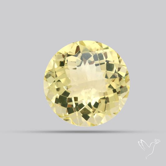 AAA Lemon Quartz Checker Faceted Clear