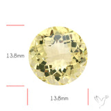 AAA Lemon Quartz Checker Faceted Clear