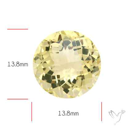 AAA Lemon Quartz Checker Faceted Clear