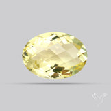 AAA Lemon Quartz Checker Faceted Clear