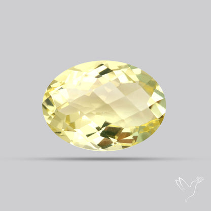 AAA Lemon Quartz Checker Faceted Clear