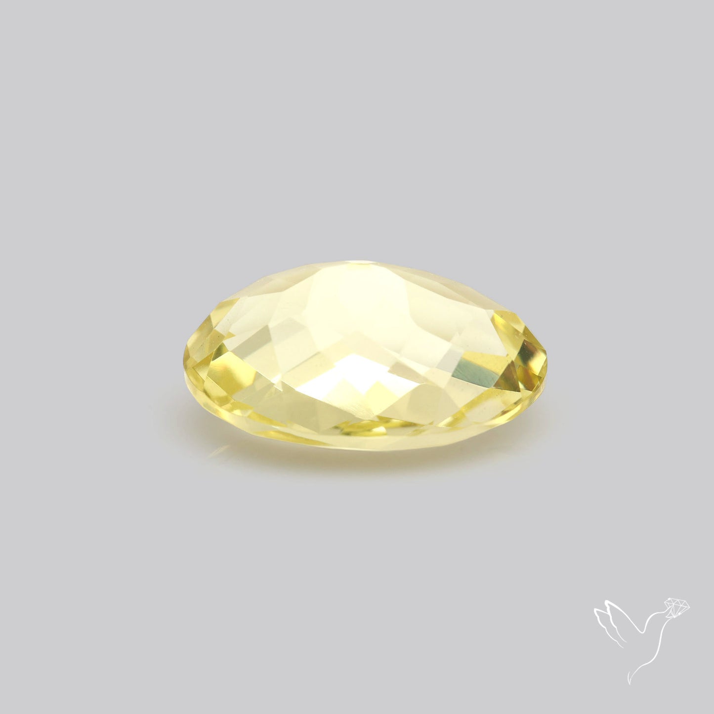 AAA Lemon Quartz Checker Faceted Clear