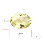AAA Lemon Quartz Checker Faceted Clear