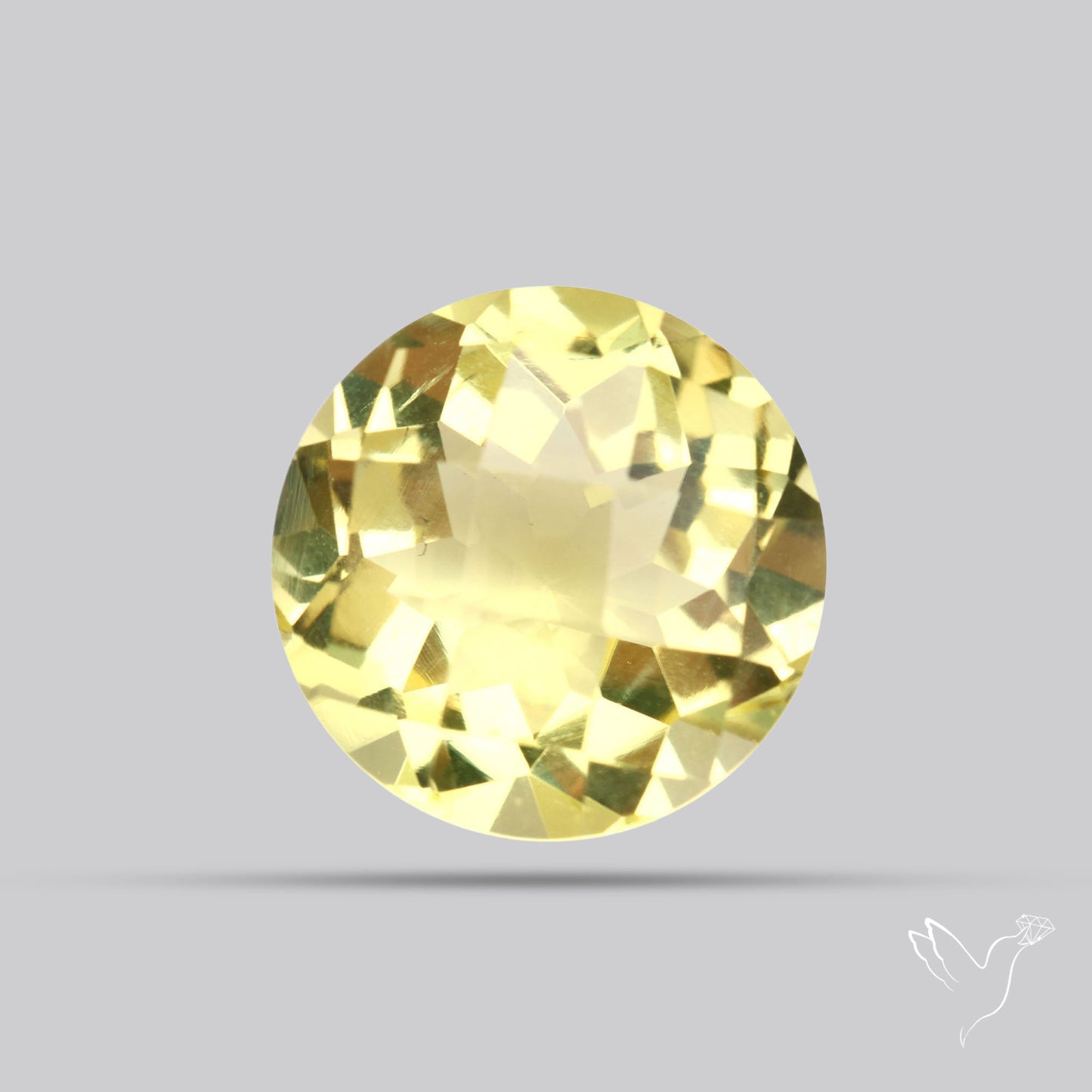 AAA Lemon Quartz Checker Faceted Clear