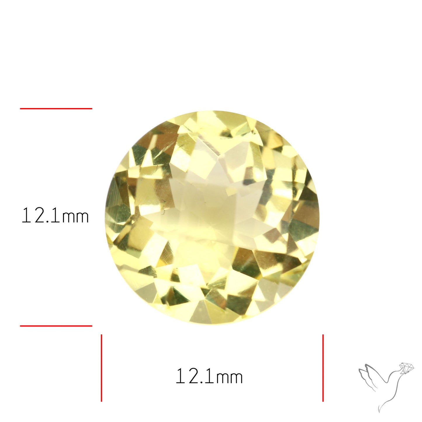 AAA Lemon Quartz Checker Faceted Clear