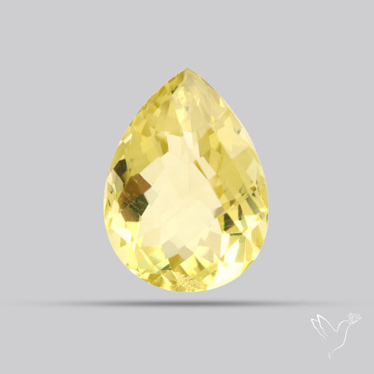 AAA Lemon Quartz Checker Faceted Clear