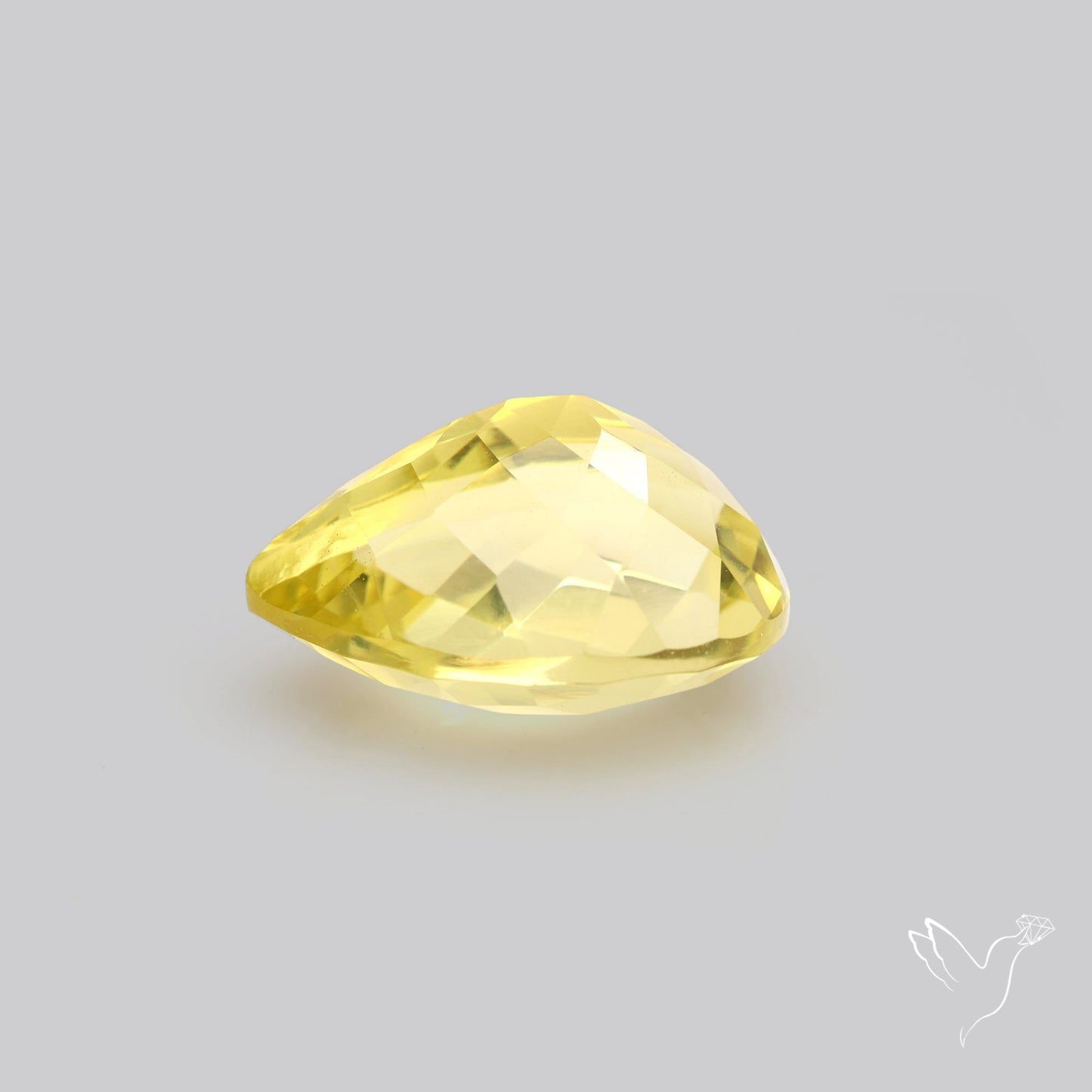 AAA Lemon Quartz Checker Faceted Clear