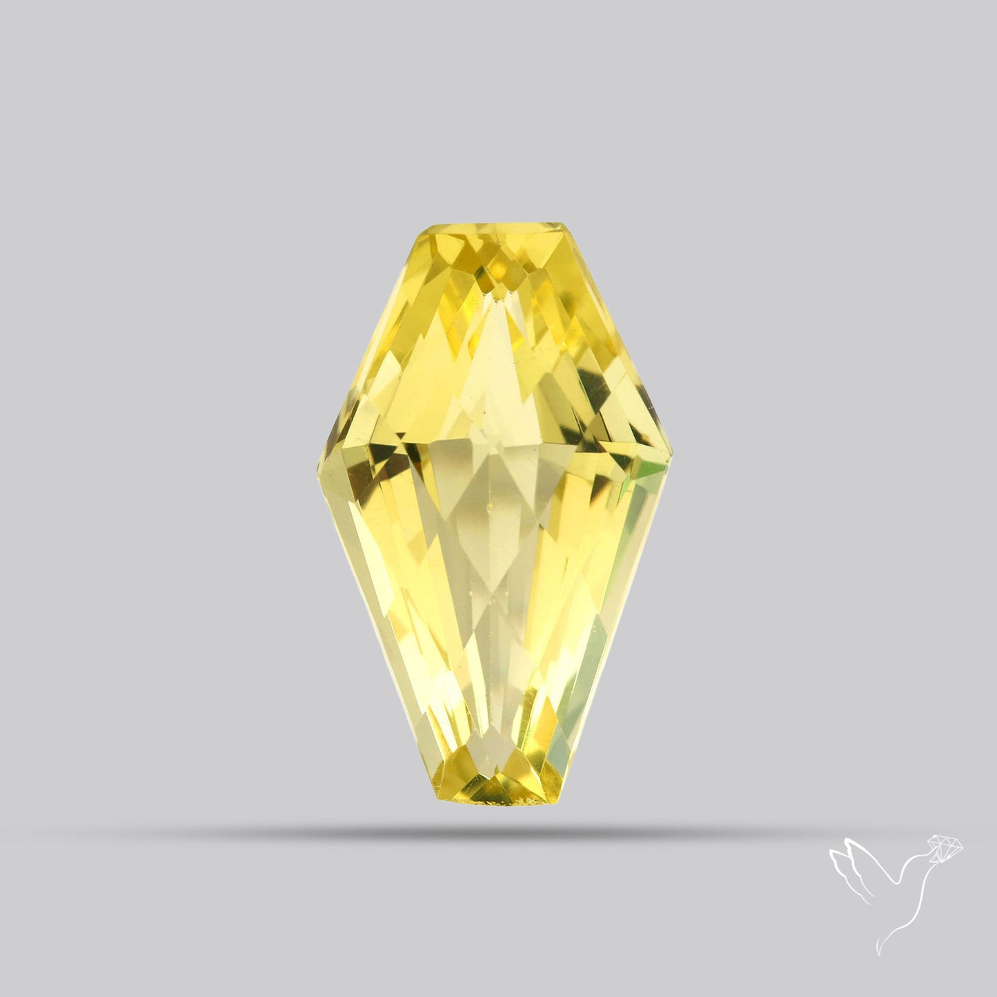 AAA Lemon Quartz Checker Faceted Clear