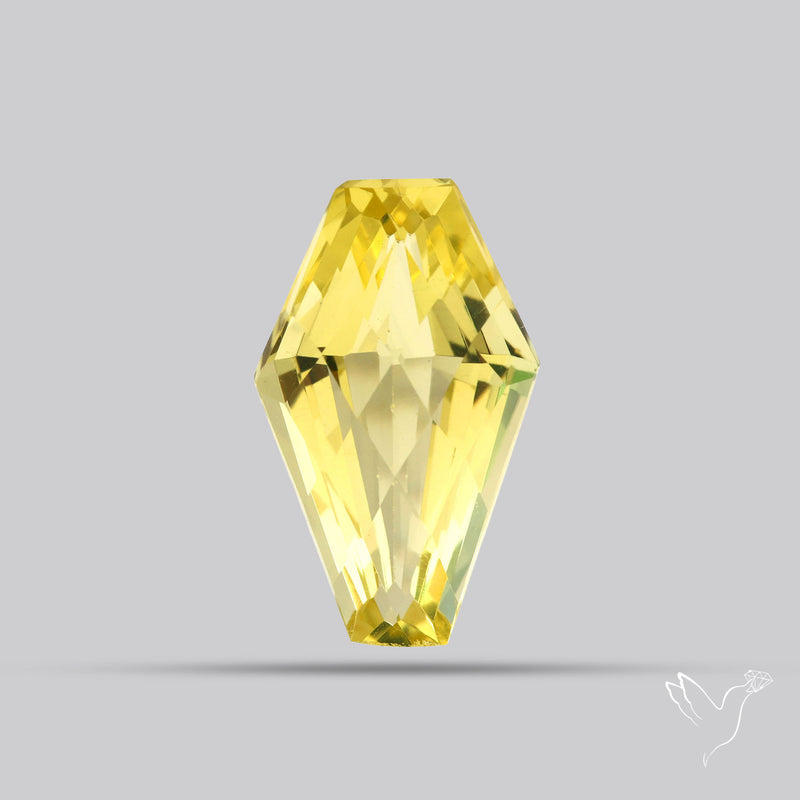 AAA Lemon Quartz Checker Faceted Clear