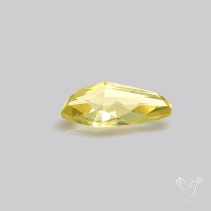 AAA Lemon Quartz Checker Faceted Clear