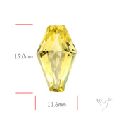 AAA Lemon Quartz Checker Faceted Clear