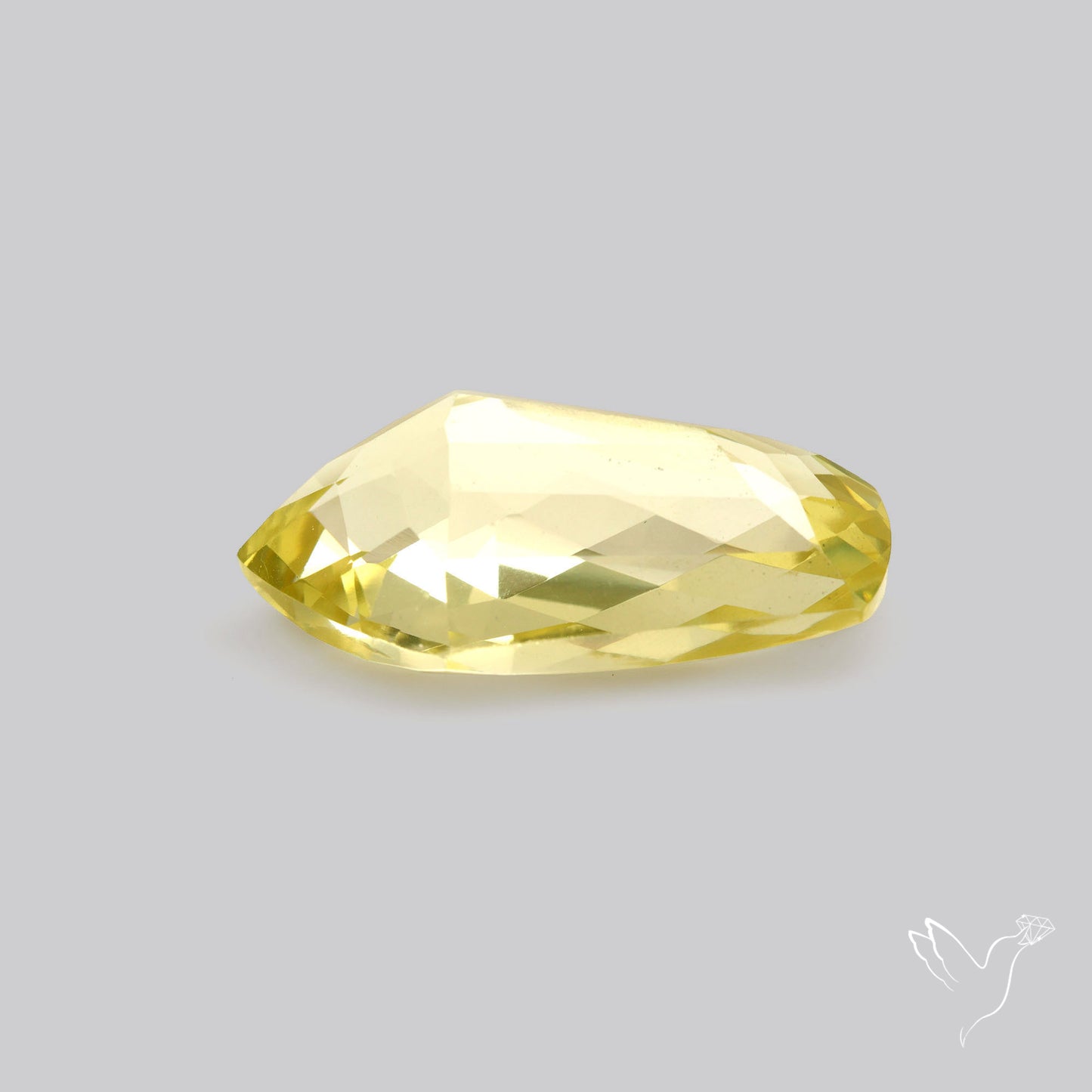 AAA Lemon Quartz Checker Faceted Clear