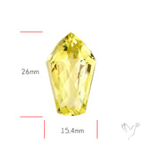 AAA Lemon Quartz Checker Faceted Clear