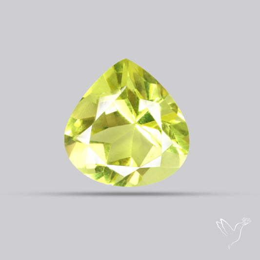 AAA Lemon Quartz Checker Faceted Clear