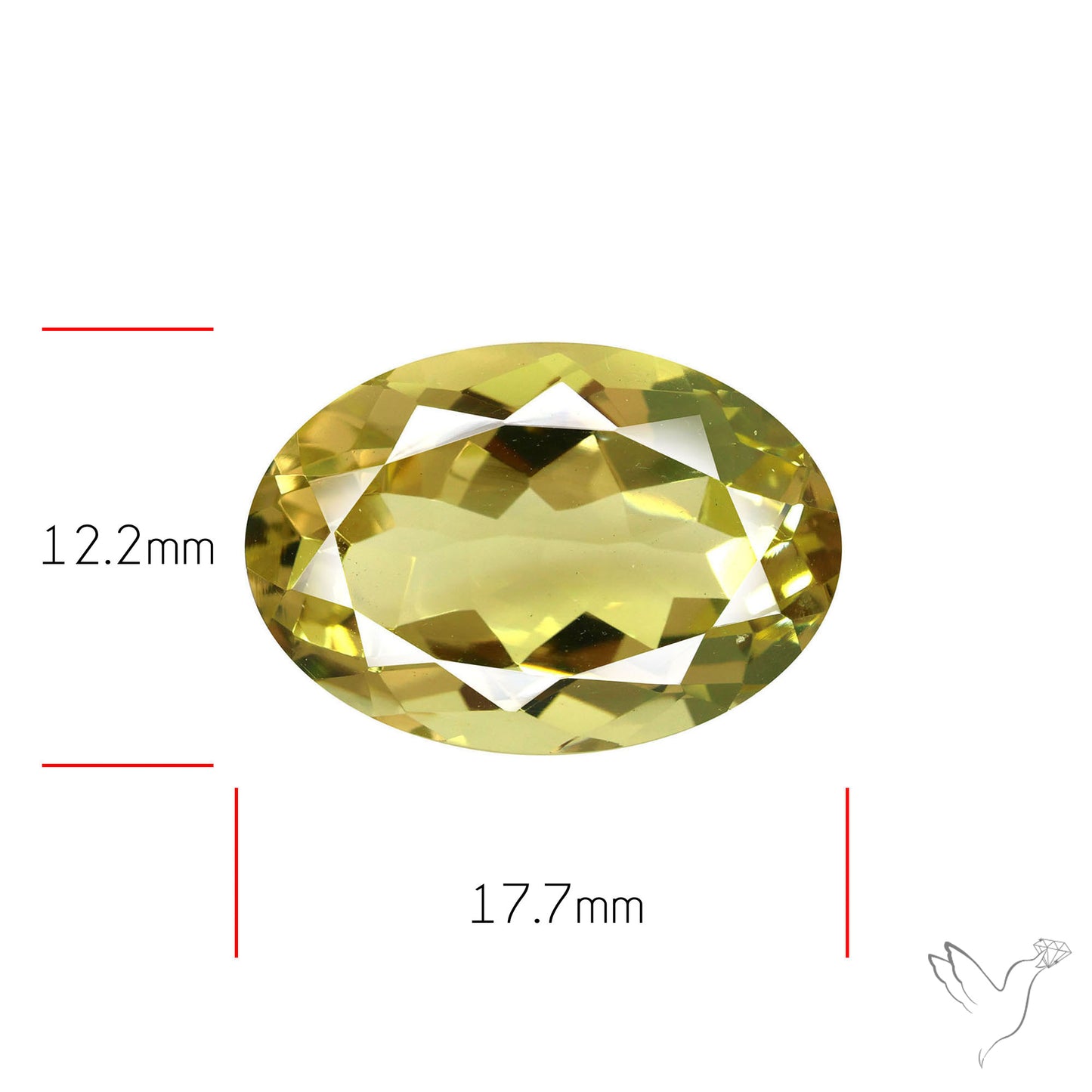 Faceted Clear Lemon Quartz AAA Fine