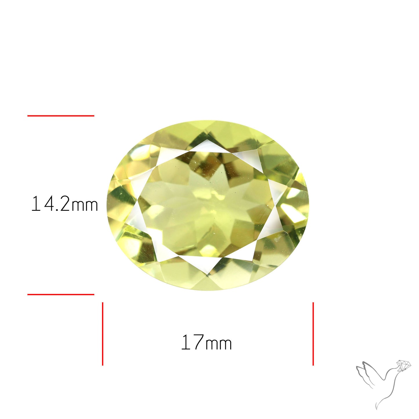 Faceted Clear Lemon Quartz AAA Fine