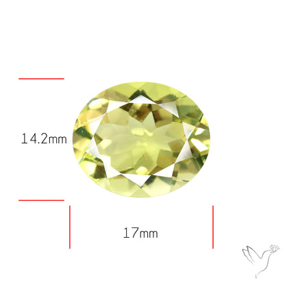 Faceted Clear Lemon Quartz AAA Fine