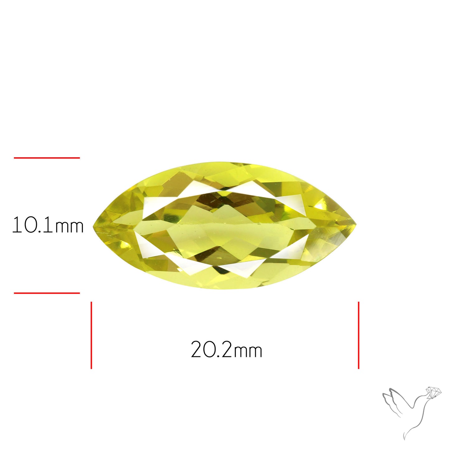 Faceted Clear Lemon Quartz AAA Fine