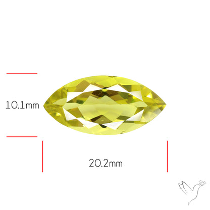 Faceted Clear Lemon Quartz AAA Fine