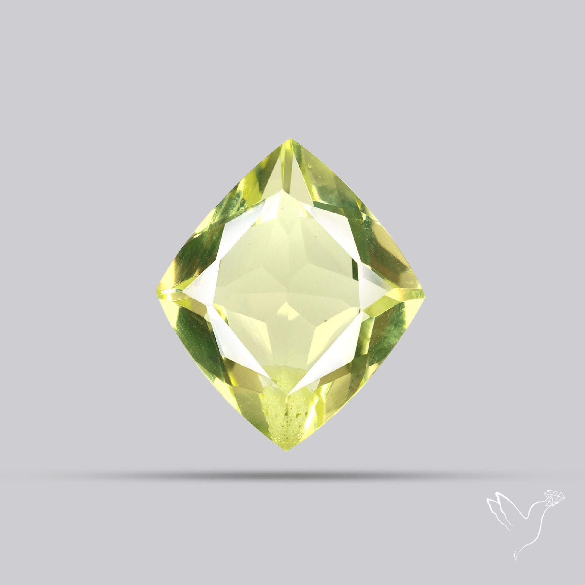 Faceted Clear Lemon Quartz AAA Fine