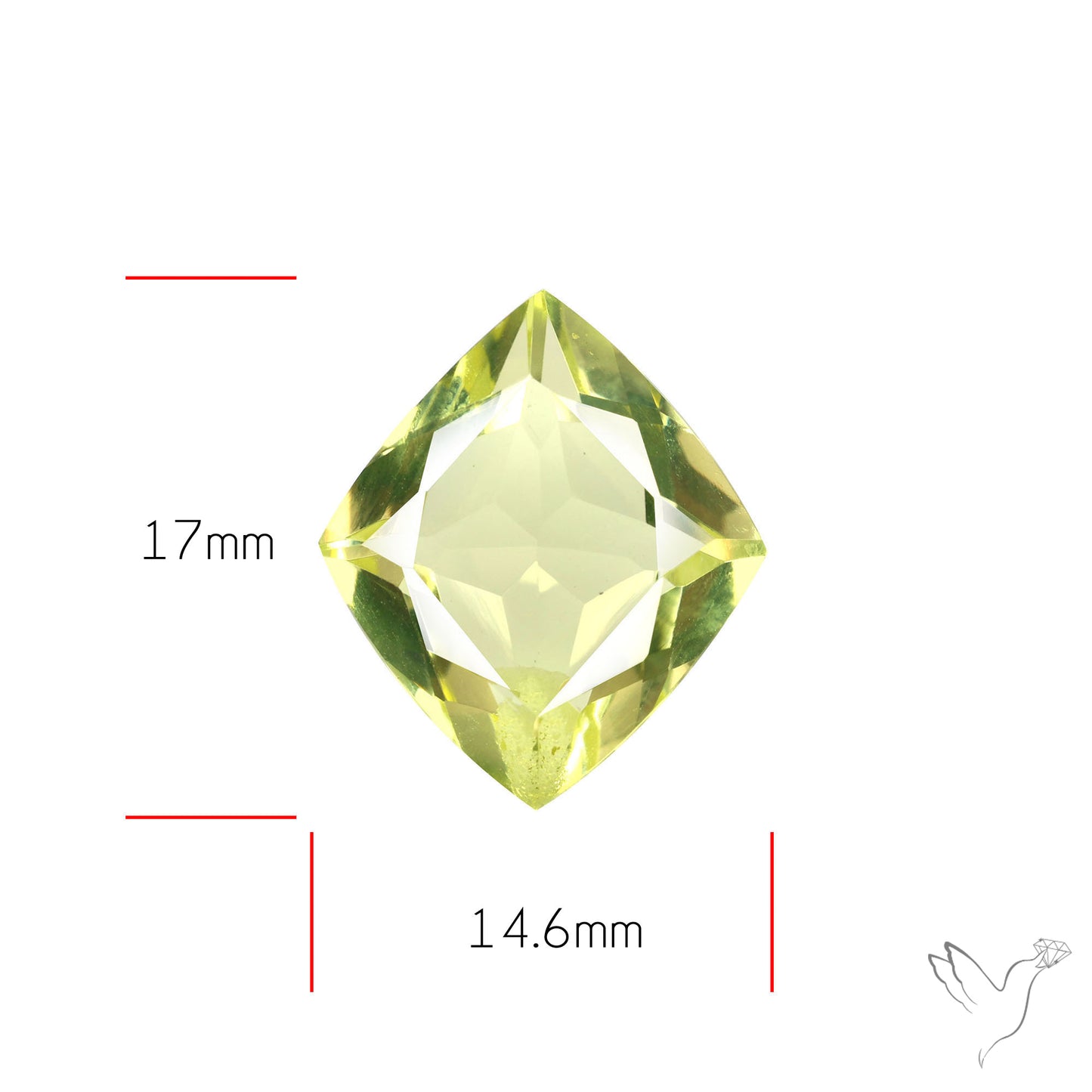 Faceted Clear Lemon Quartz AAA Fine