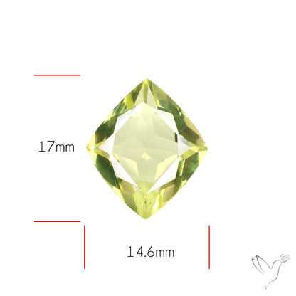 Faceted Clear Lemon Quartz AAA Fine