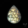 Rainbow Moonstone Mughal Carving