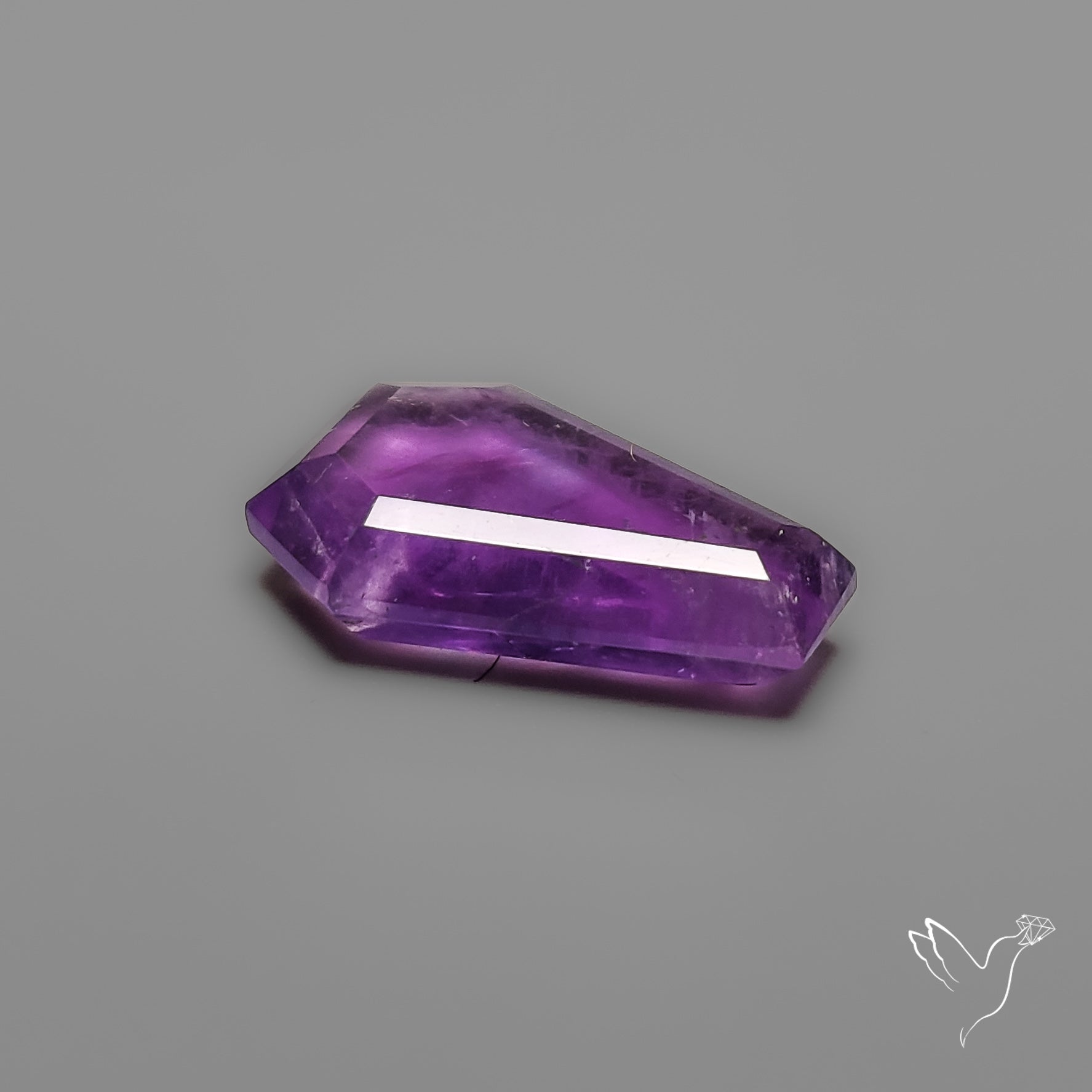 Portrait Cut Amethyst Step Cut Coffin