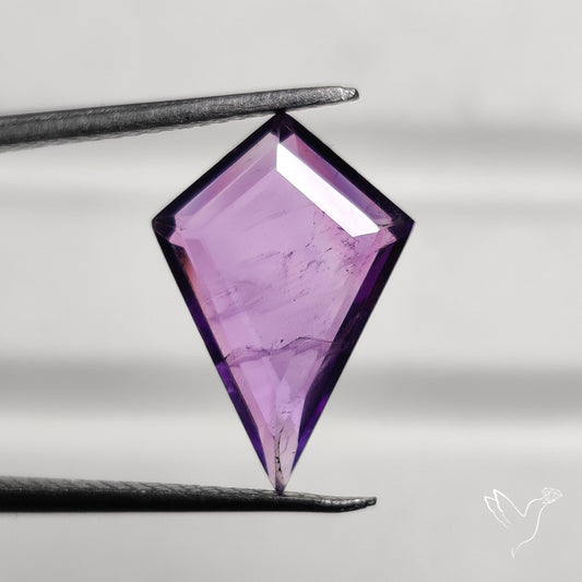 Portrait Cut Amethyst Step Cut Kite