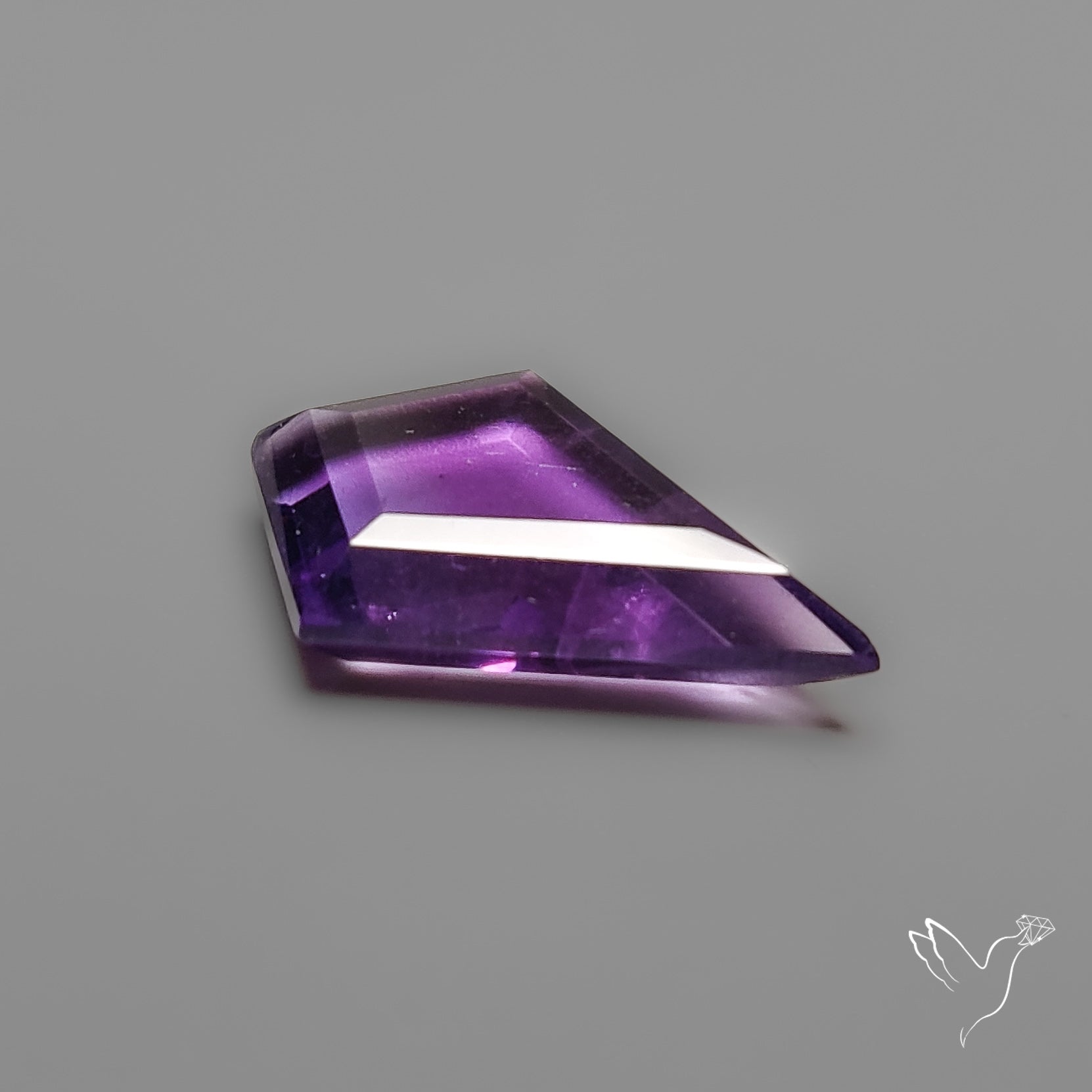 Portrait Cut Amethyst Step Cut Kite