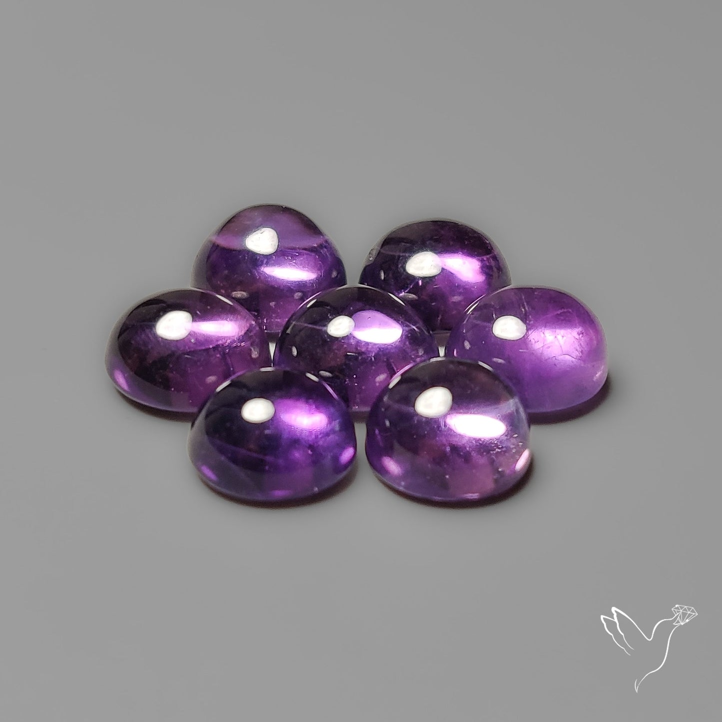 Amethyst Cabochons Lot
