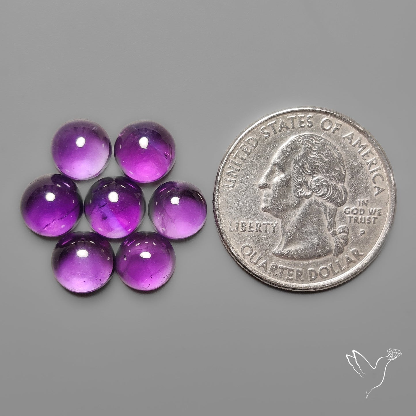 Amethyst Cabochons Lot