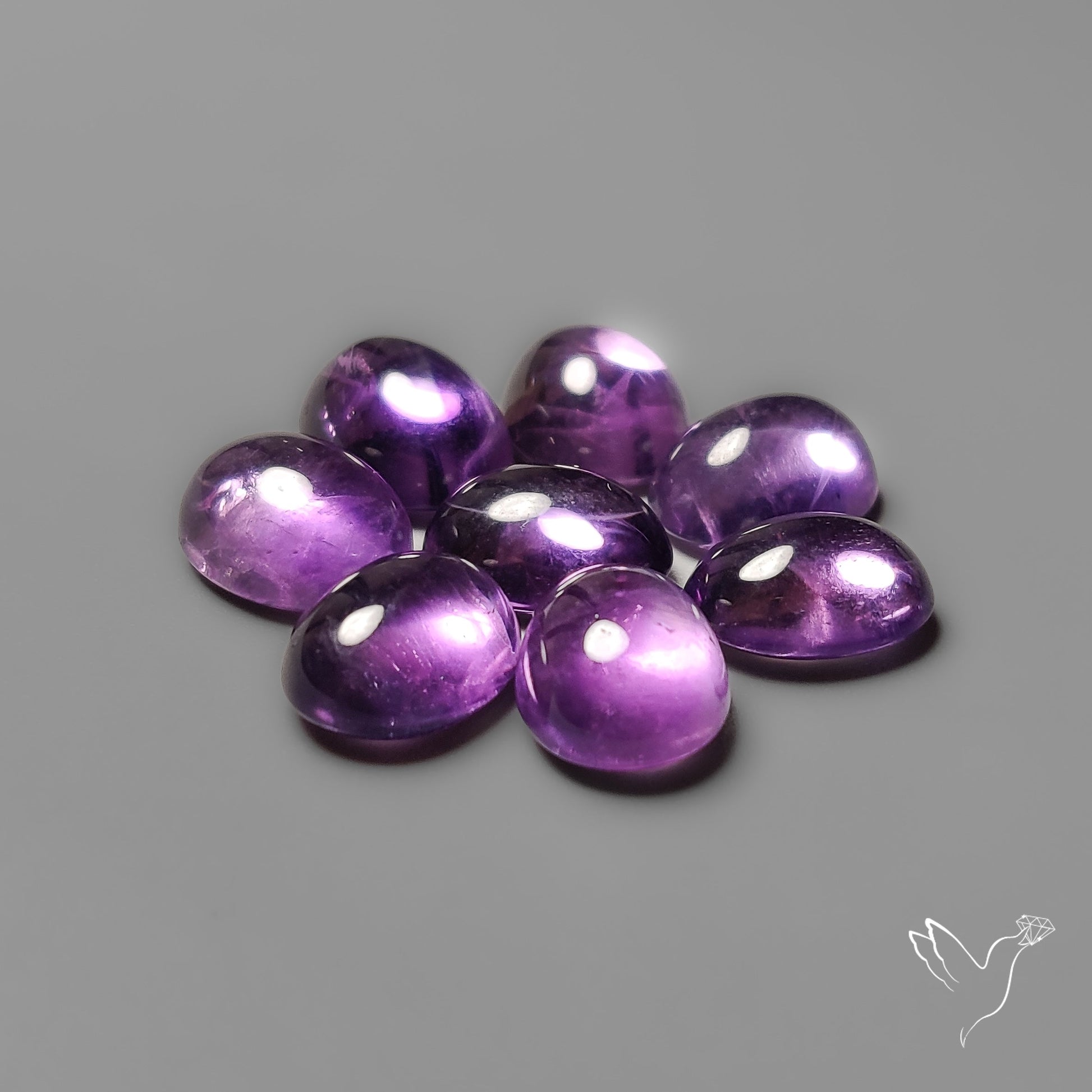 Amethyst Cabochons Lot