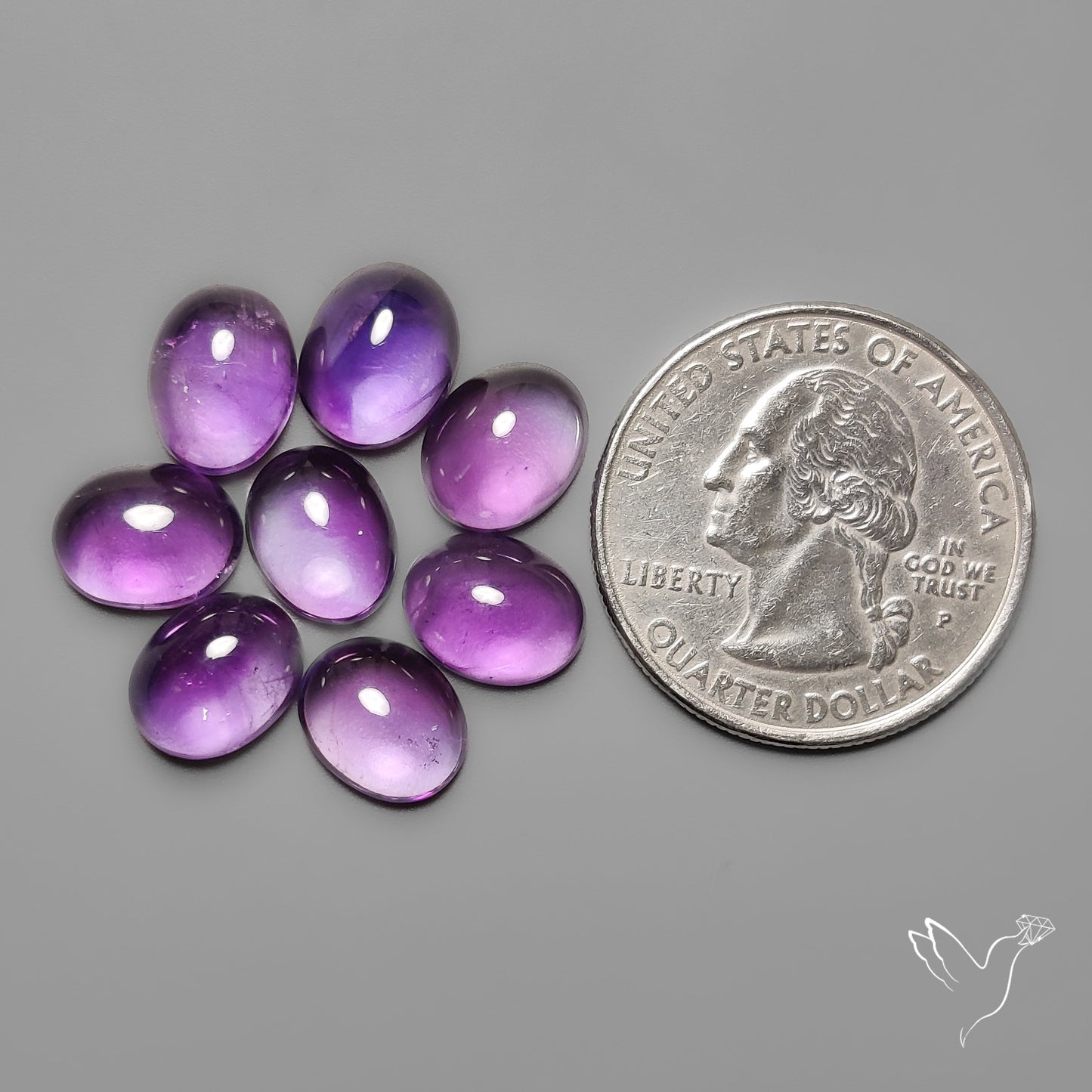 Amethyst Cabochons Lot