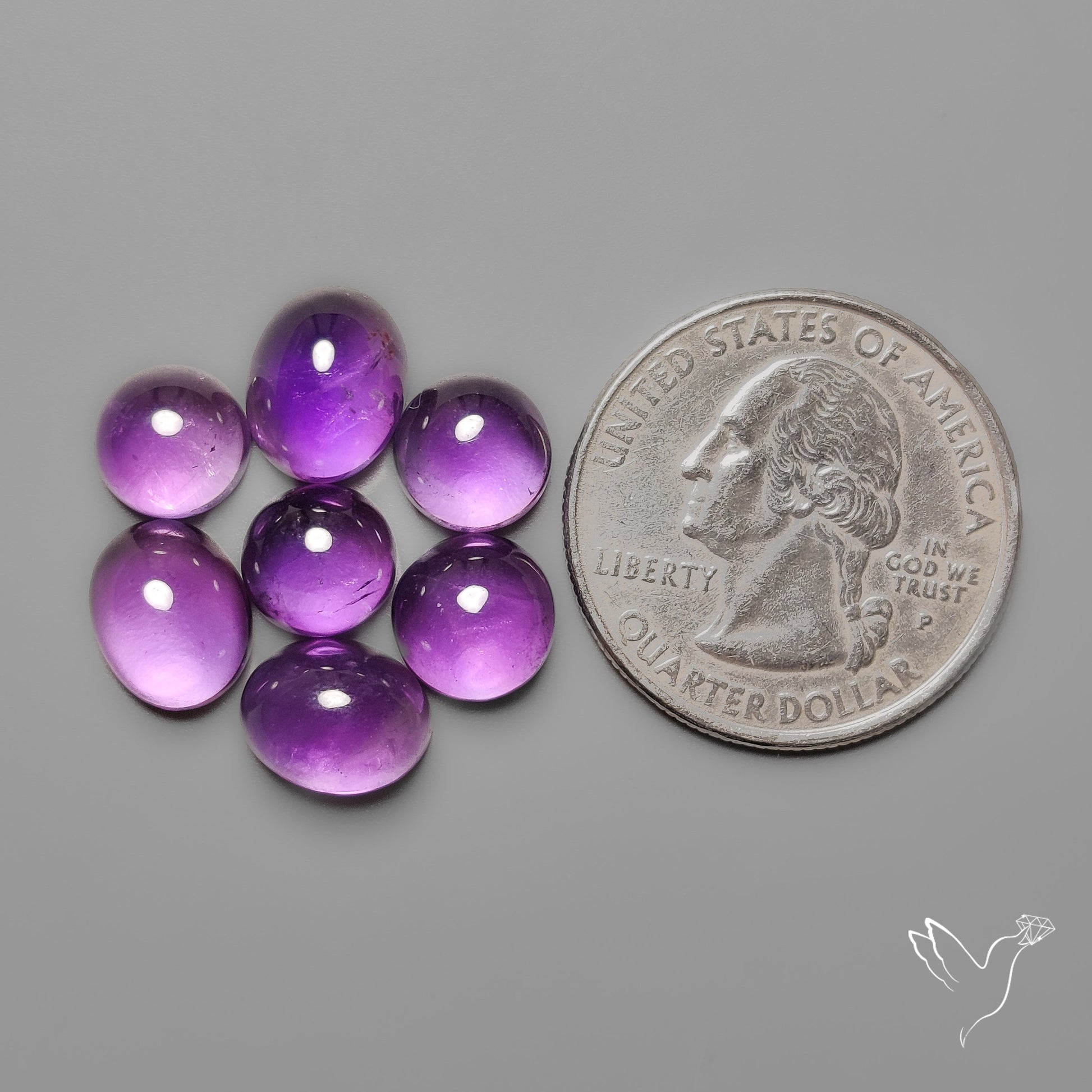 Amethyst Cabochons Lot
