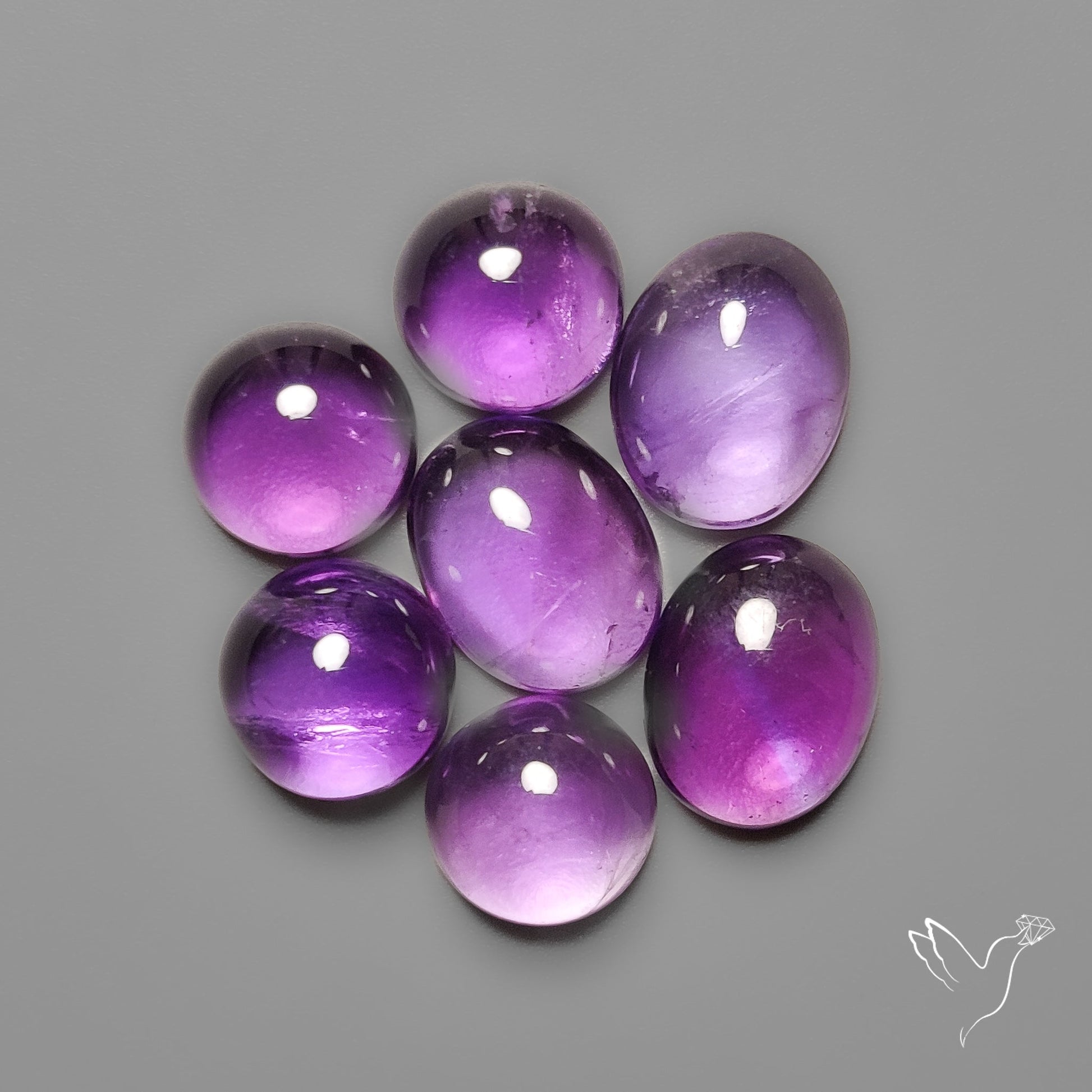 Amethyst Cabochons Lot