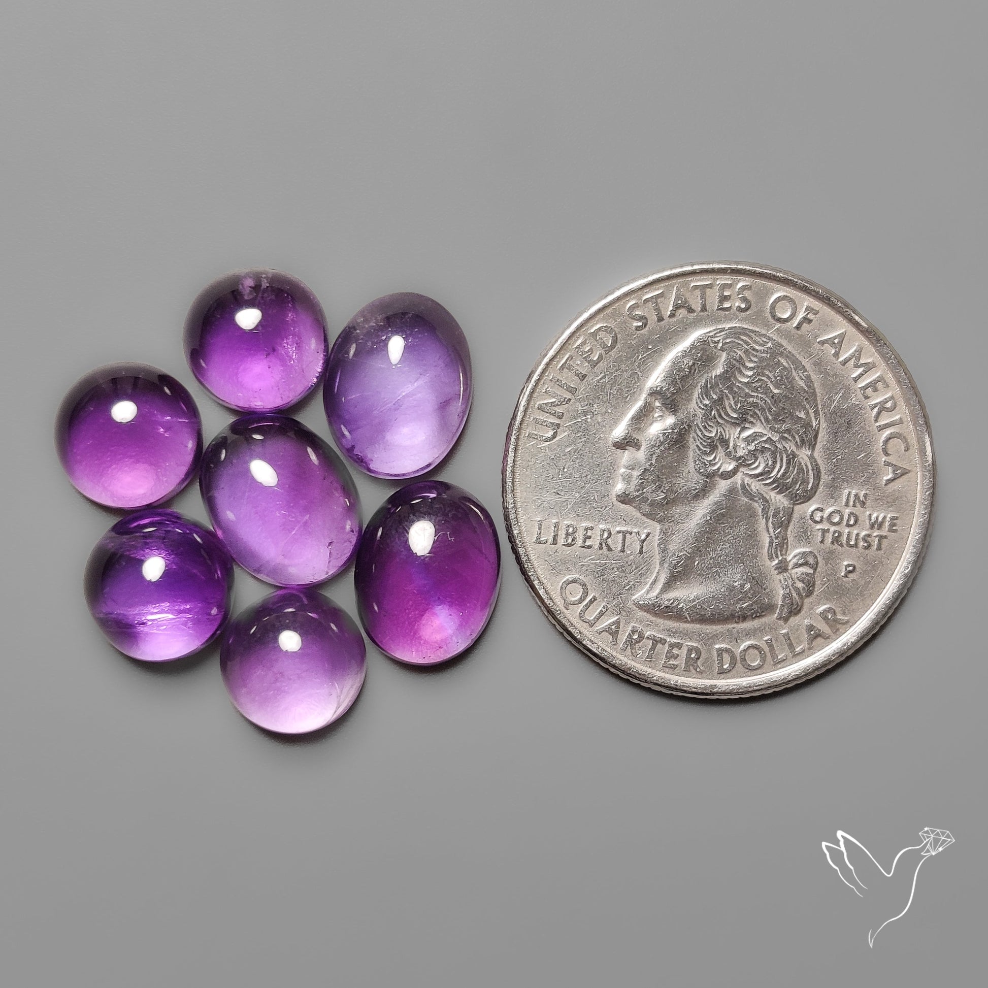 Amethyst Cabochons Lot
