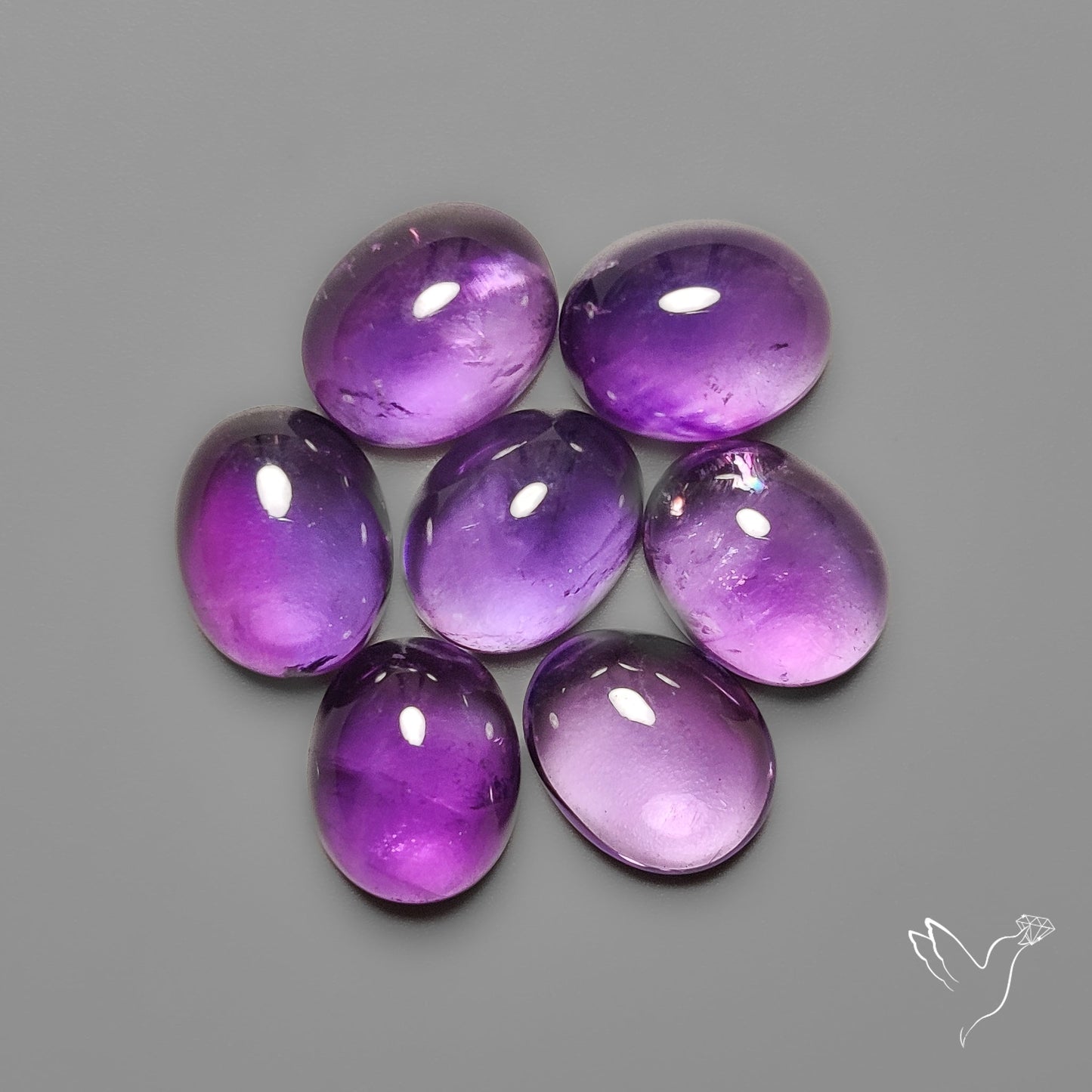 Amethyst Cabochons Lot