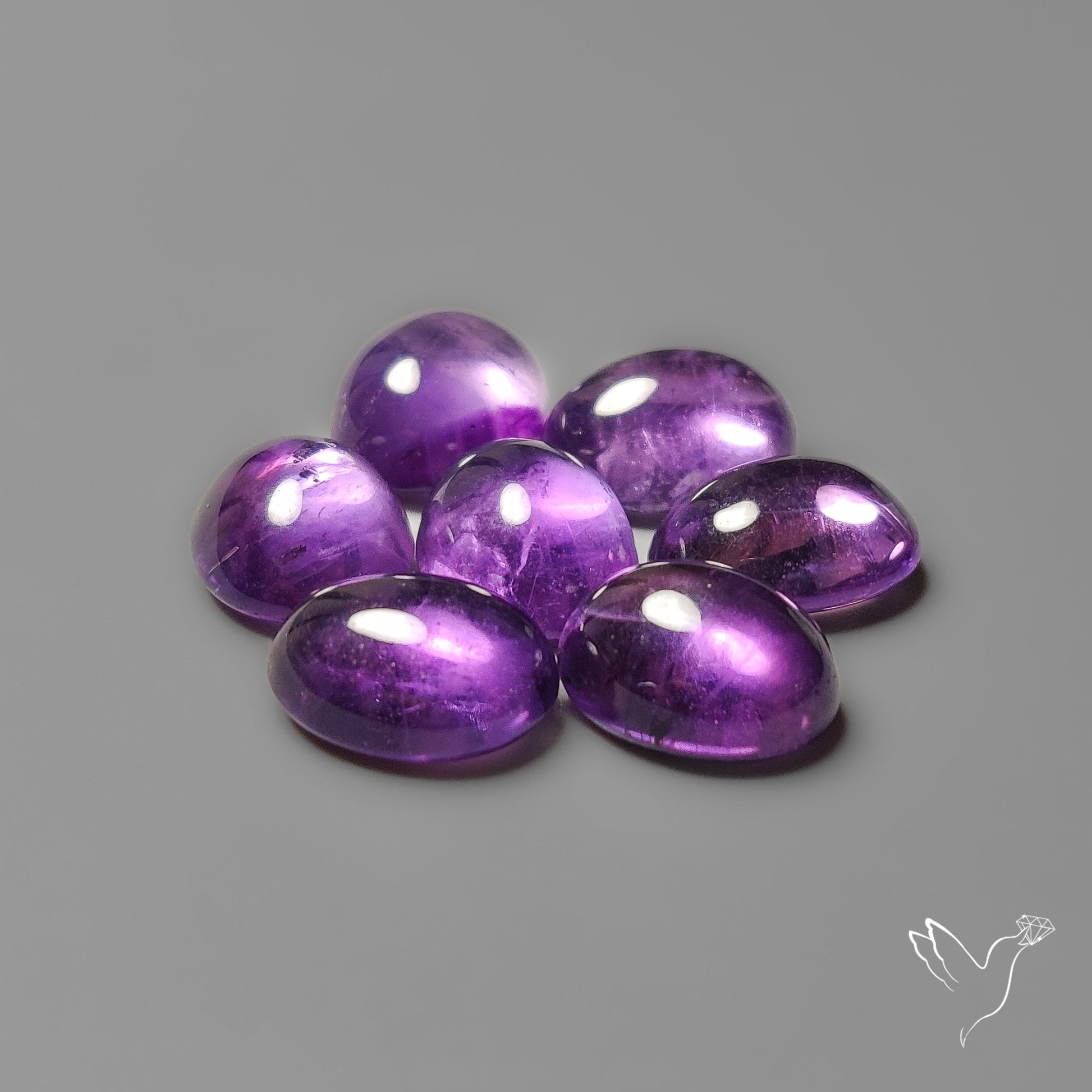 Amethyst Cabochons Lot
