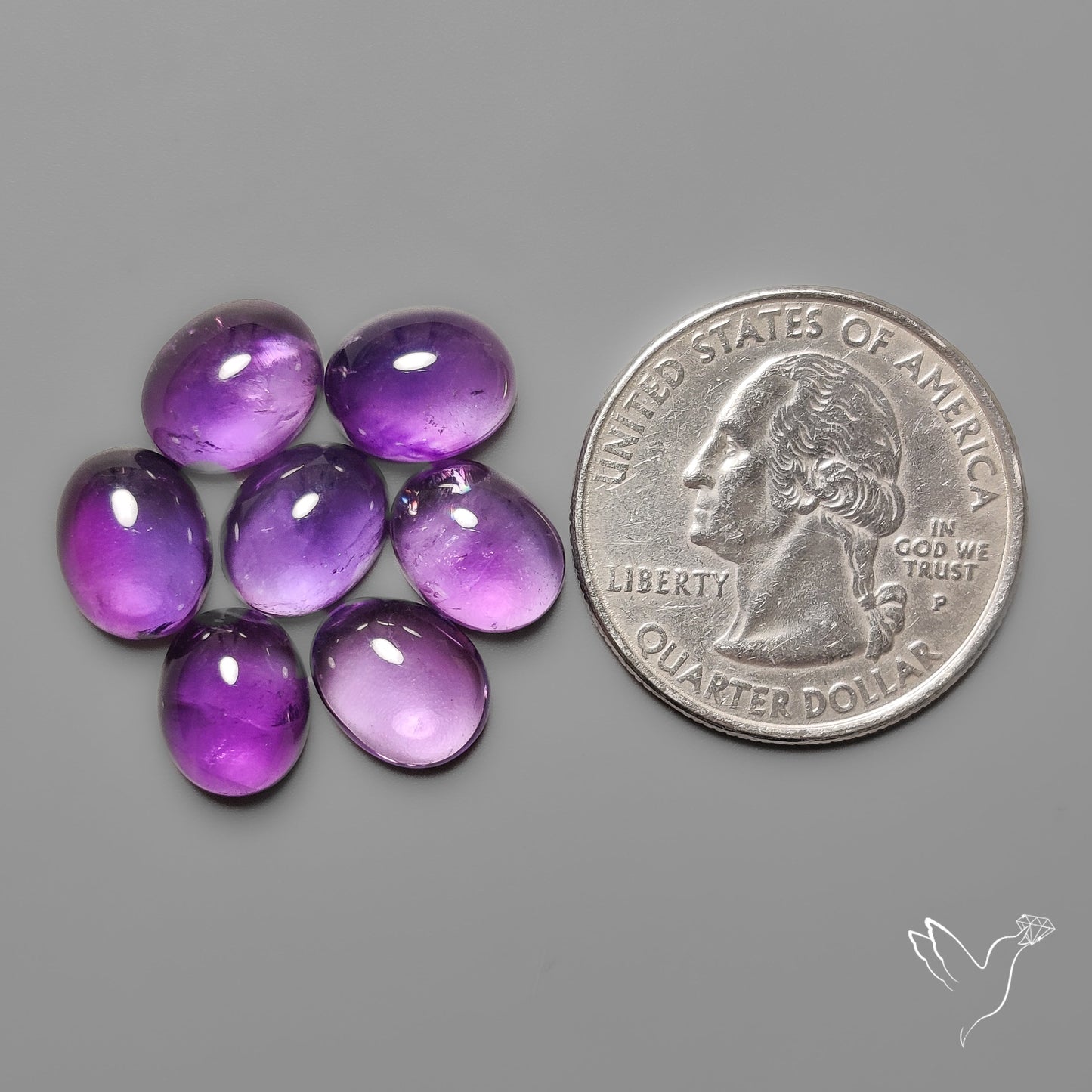 Amethyst Cabochons Lot