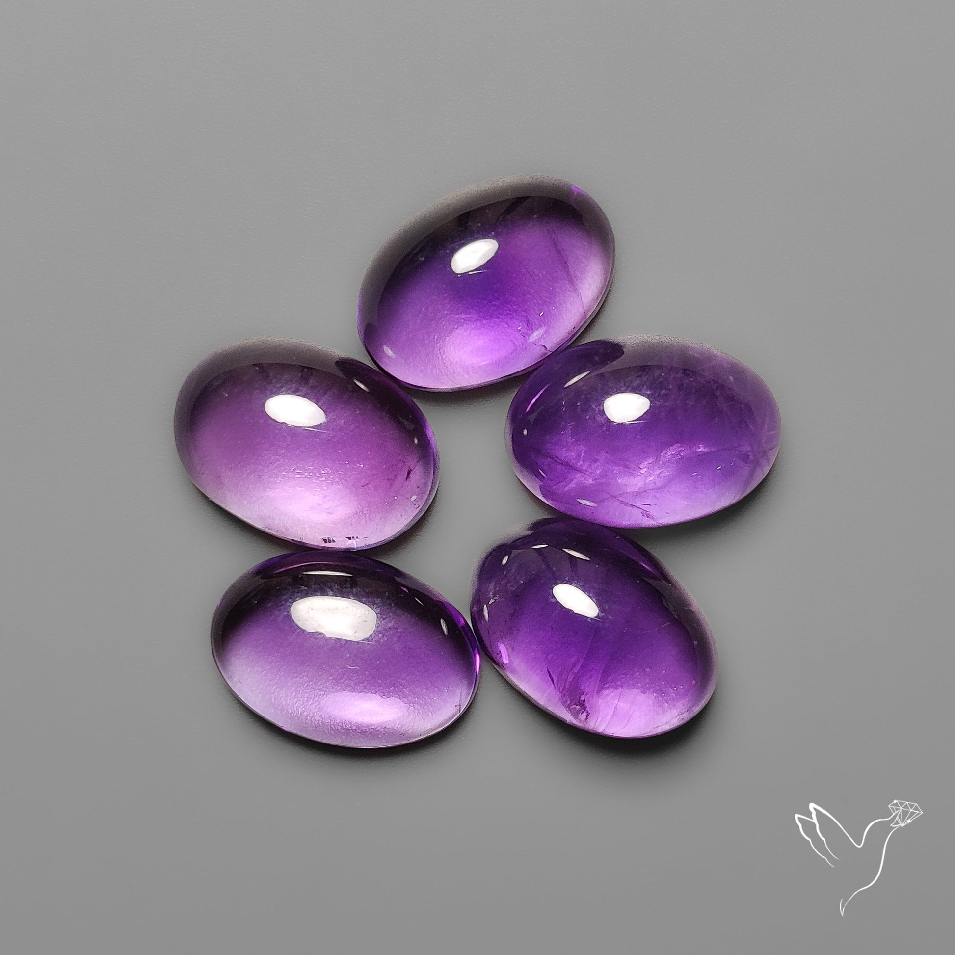 Amethyst Cabochons Lot