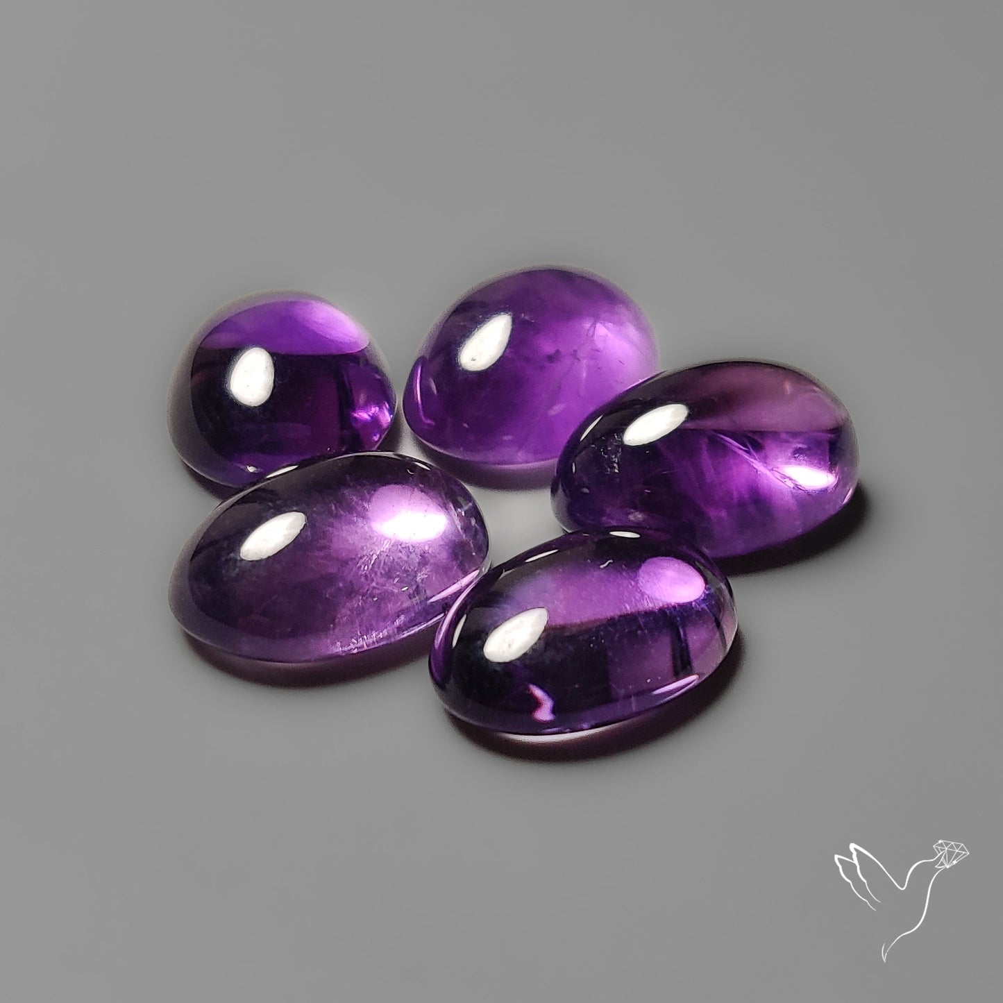 Amethyst Cabochons Lot