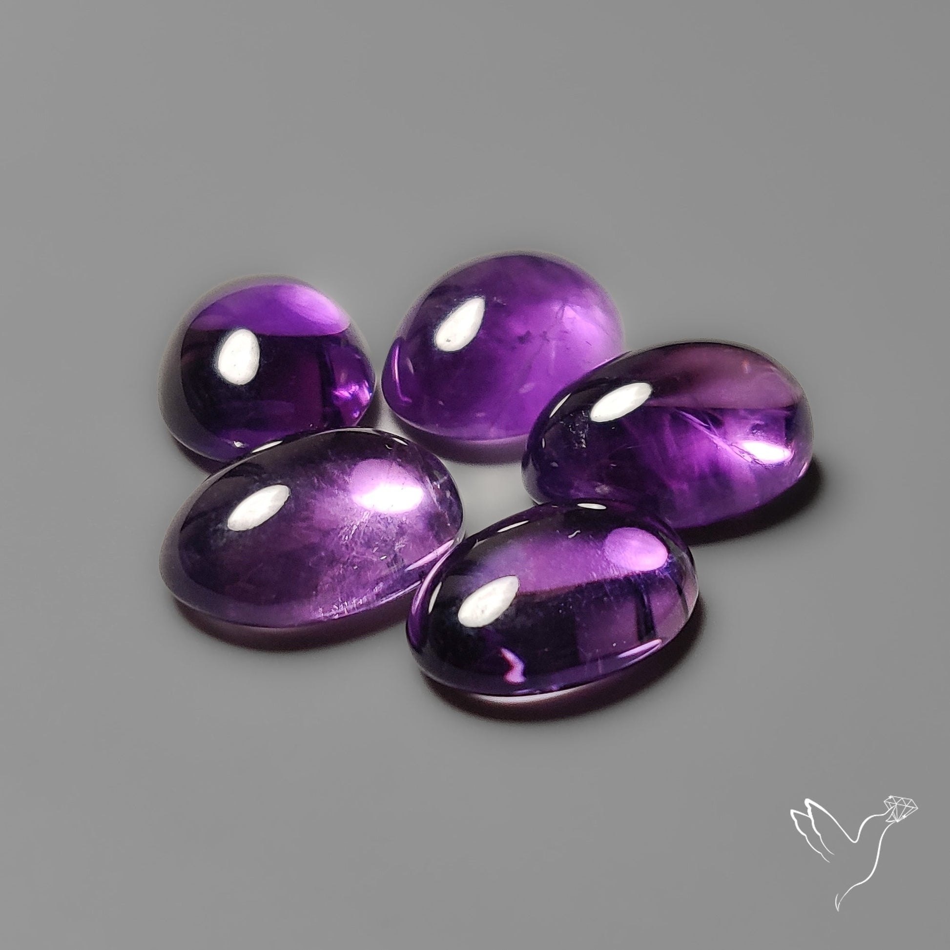 Amethyst Cabochons Lot